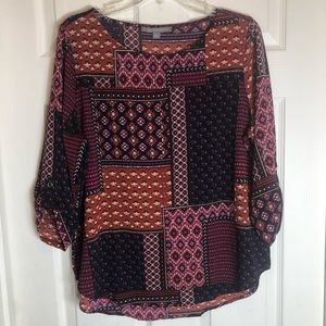 Valerie Stevens 3/4 Sleeve Blouse Size L